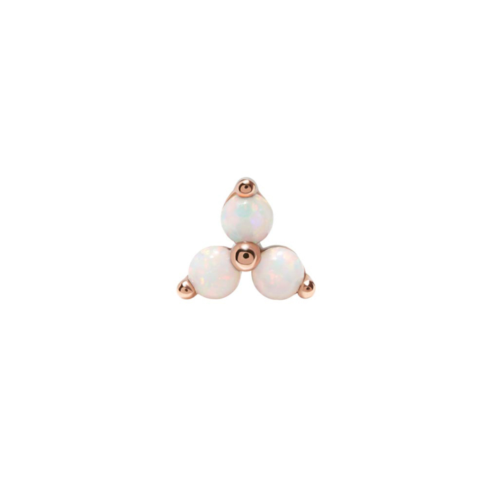 Tilum Trinity Opal Threadless Top 14kt Gold