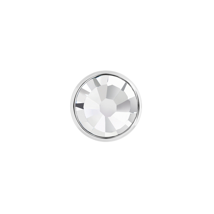 Tilum Internal Crystal Jewel Titanium Flat Disc Top