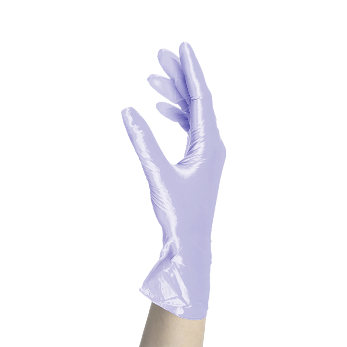 Box of 100 Unigloves Fancy Gloves Nitrile Violet