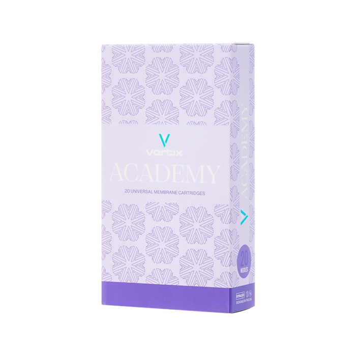 Box of 20 Vertix Academy Cartridges Round Shader Long Taper