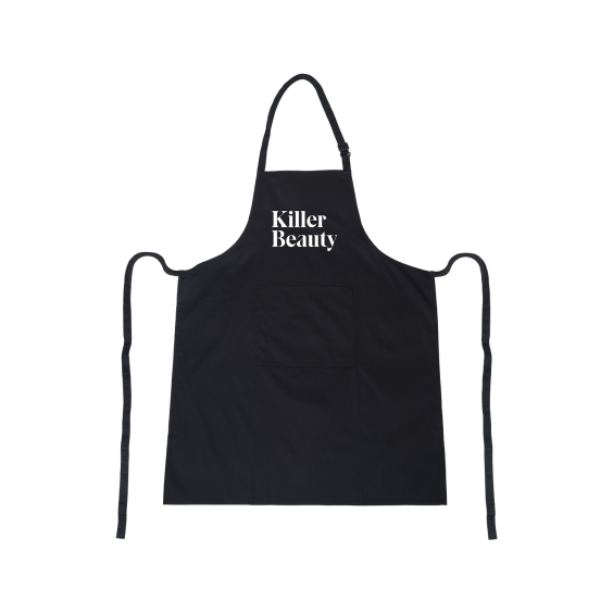 Killer Beauty Apron Black with Pocket
