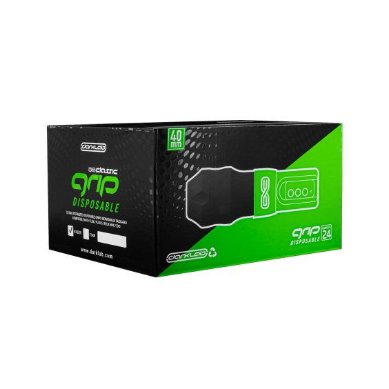 FK Irons Wide 40mm Flux Rubber Disposable Grips - Black - Box of 24