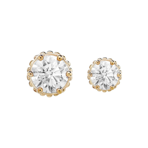 Tilum Threadless Crown with Jewel 14kt Gold