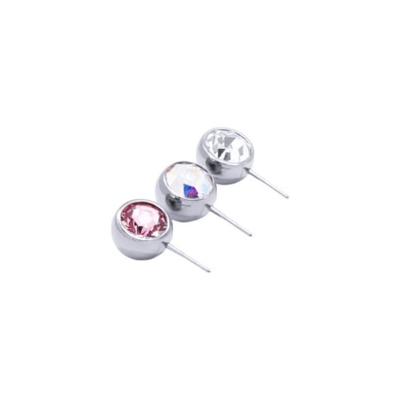 Tilum Titanium 90° Jewelled Threadless Ball Top
