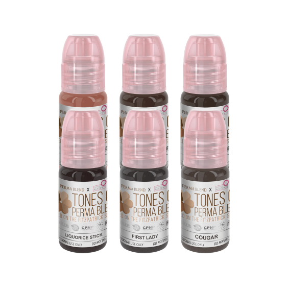 Perma Blend X Clinical Academy - Tones of Perma Blend Fitzpatrick 5-6 (Set 3) - 6 x 15ml