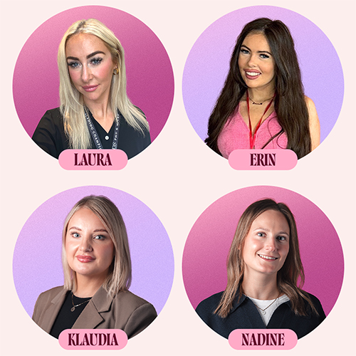 Laura, Erin, Klaudia and Nadine from the Killer Beauty team