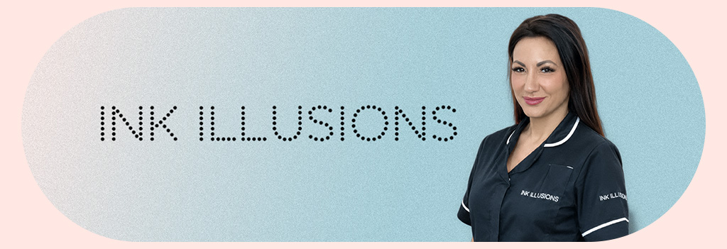 Zena Bratcher next to 'Ink Illusions' wording.