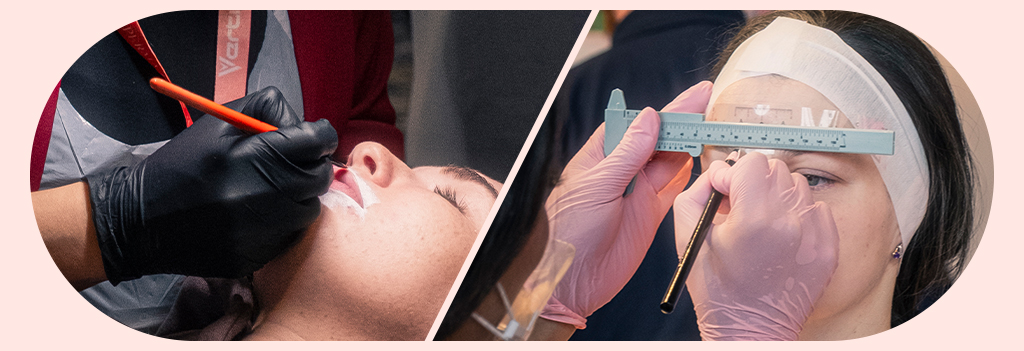 Lip mapping and brow mapping being done on two clients.